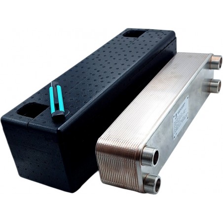 výměník pro tepelné čerpadlo monoblok Nordic Tec Ba-60-40. Sada s izolací