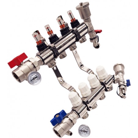 rozdělovač podlahového topení 4 okruhy Nordic Tec FULL CZ3