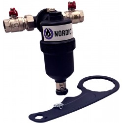 magnetický filtr na vodu 1 palec Nordic Tec CZ2