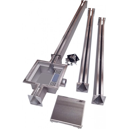 nerezový žlab pojezdový Nordic Tec 3m Kryt FULL-INOX
