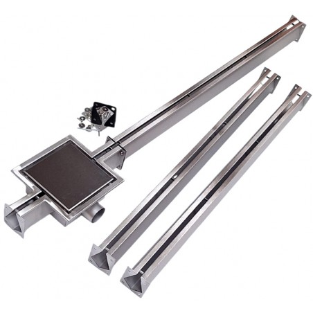 odvodňovací žlab pojezdový 3 m Nordic Tec FULL-INOX kryt