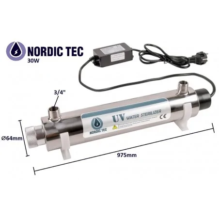 Filtr na vodu UV NORDIC TEC / PHILIPS UV 30W-PH s výkonem 30W