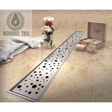 Sprchový žlab Nordic Tec DÉŠŤ 90 cm