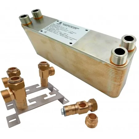 Nástěnné držáky výměníků 60 desek 45 kW 3/4"