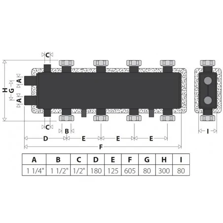Anuloid-Rozdělovač diagram 2+2