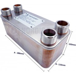 výměník tepla 40 desek monoblok tepelné čerpadlo 8 kW