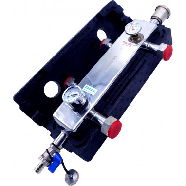 Hydraulický Vyrovnávač tlaku 1" + s Manometrem, Teploměrem a Izolací NORDIC TEC