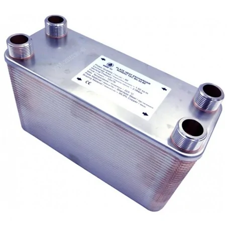 Výměníky tepla s izolace - 90 desek - Ba-115-90 2" 500 kw