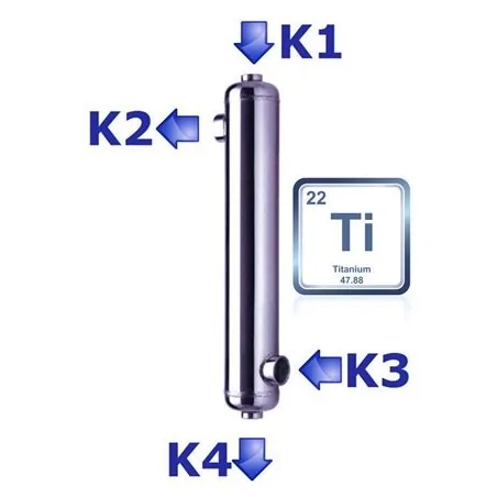 Titan bazénový výměník tepelný B55-Ti 16 kW