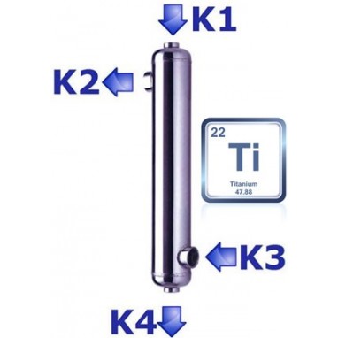 Titanový výměník tepla B85-Ti 30 kW