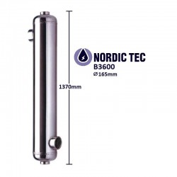 Výměník bazénový NORDIC Tec B3600 1060kW