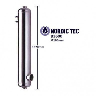 Výměník bazénový NORDIC Tec B3600 1060kW