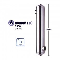 Titanový bazénový výměník tepla B300-Ti 88kW