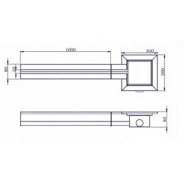 Odtokový žlab do garáže vykres