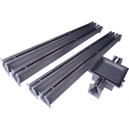 nerezový štěrbinový žlab 4m NORDIC