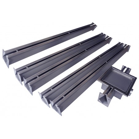 nerezový štěrbinový žlab 5m NORDIC TEC