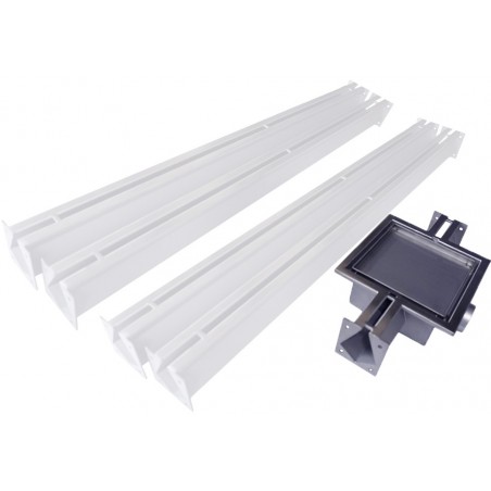 Odtoková nerezová mřížka do garáže, sklepa, kotelny | 2 Exits