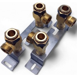 Sada pro montáž na stěnu pro výměník deskový DN25 2