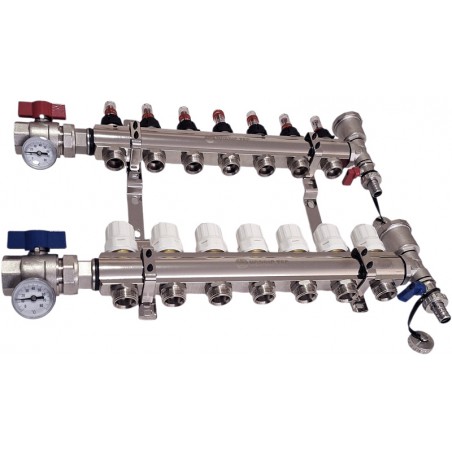 rozdělovač podlahového topení 7 okruhů Nordic Tec CZ9