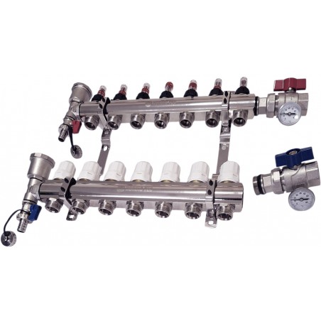 oboustranný rozdelovac na podlahovku 7 7 okruhů Nordic Tec