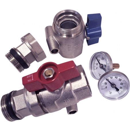 kulový ventil s teploměrem Nordic Tec 1 coul