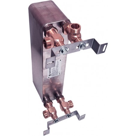 Výměník tepla Ba-60-60 a drzaky na stenu Nordic Tec CZ09