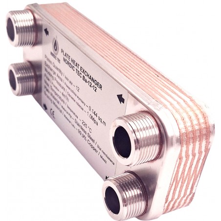 Malý výměník tepla Nordic Tec Ba-12-12 CZ6