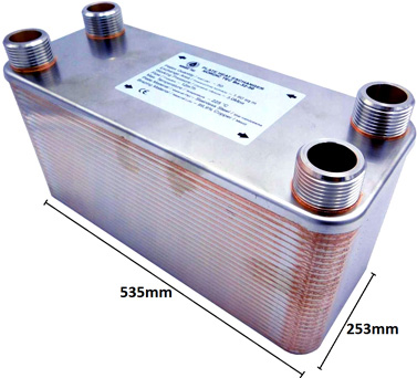 Výměník tepla Nordic Tec Ba-115-60 - připojení 2