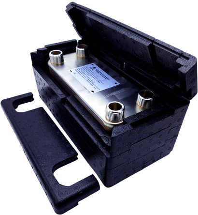 Výměník tepelný Nordic Tec Ba-32-40 - připojení 1 ", 40 desek s izolaci