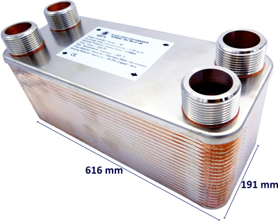 Výměník tepelný Nordic Tec Ba-95-40 - připojení 2